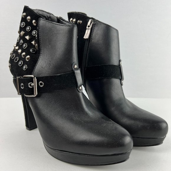 BCBGeneration BG-Sparta Women's Embellished Leather & Suede Boot Sz 8.5M - Picture 1 of 6